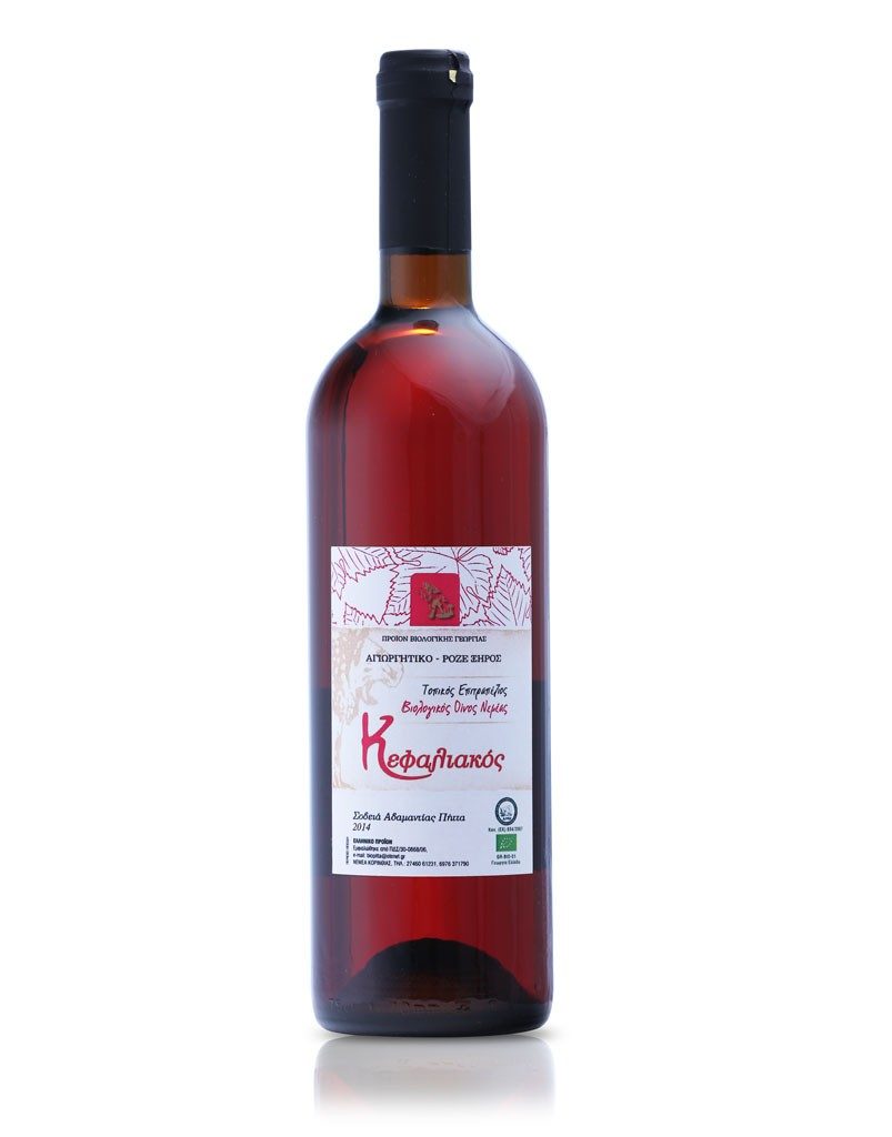 “Kefaliakos” organic dry rose wine from Nemea, variety Agiorgitiko (6x750ml)