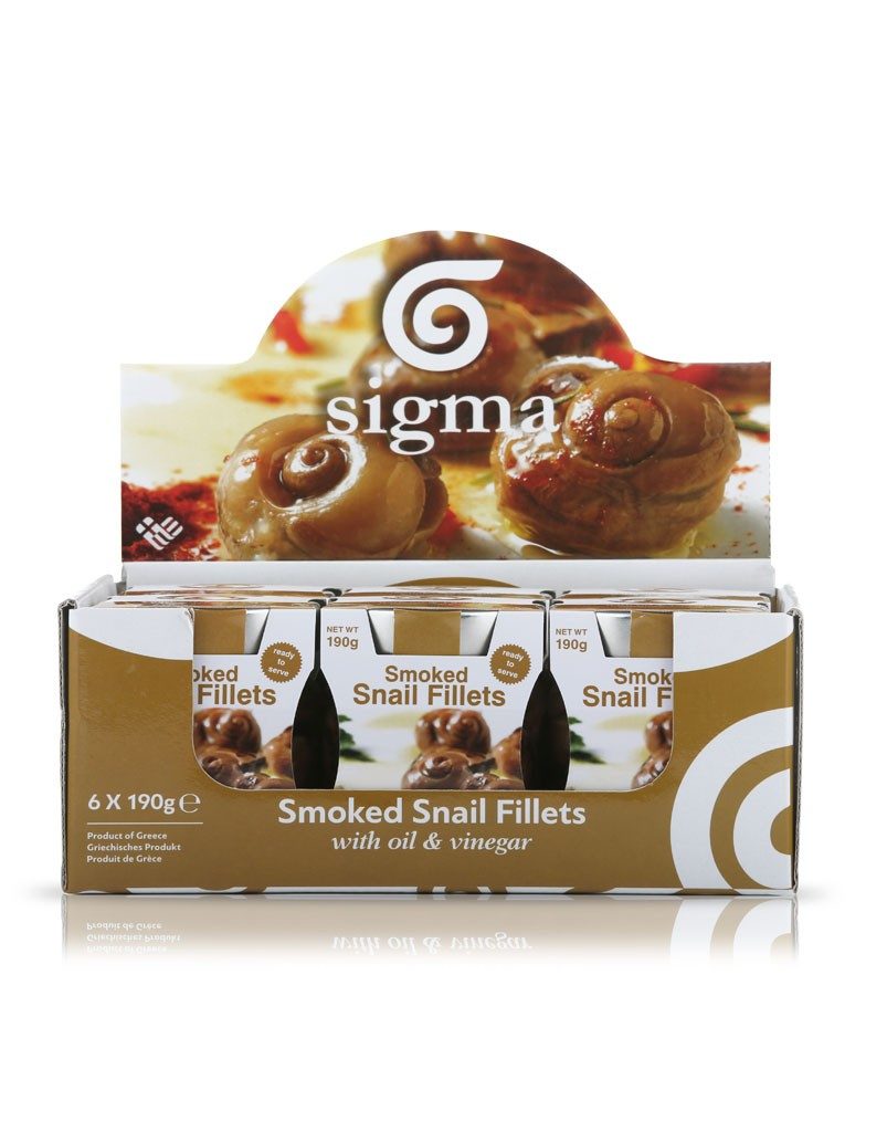 Smoked snail fillets (6x190gr)